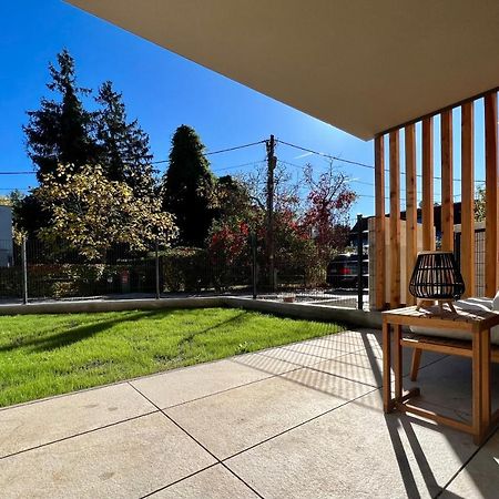 Modern Studio Gardenia_Gartenwohnung Alte Donau Viena Exterior foto