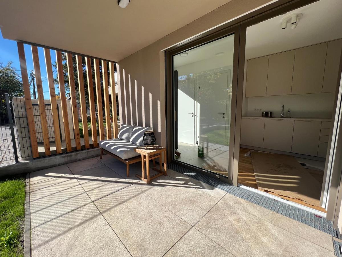 Modern Studio Gardenia_Gartenwohnung Alte Donau Viena Exterior foto